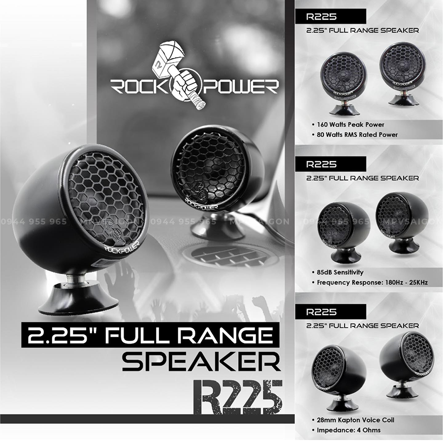 ROCKPOWER R225 LOA FULLRANGE MINI ROCKPOWER