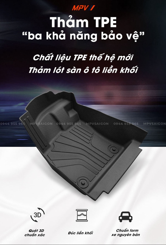 SÀN TPE CAO CẤP DÀNH CHO VOLKSWAGEN GOLF 8 TẠI MPVSAIGON