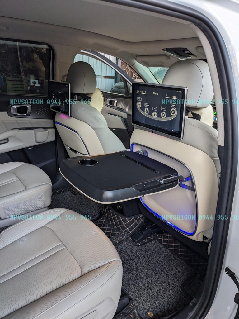 KIA SORENTO độ bàn xếp lưng ghế - Bàn làm việc xếp gọn - bàn ăn trên xe