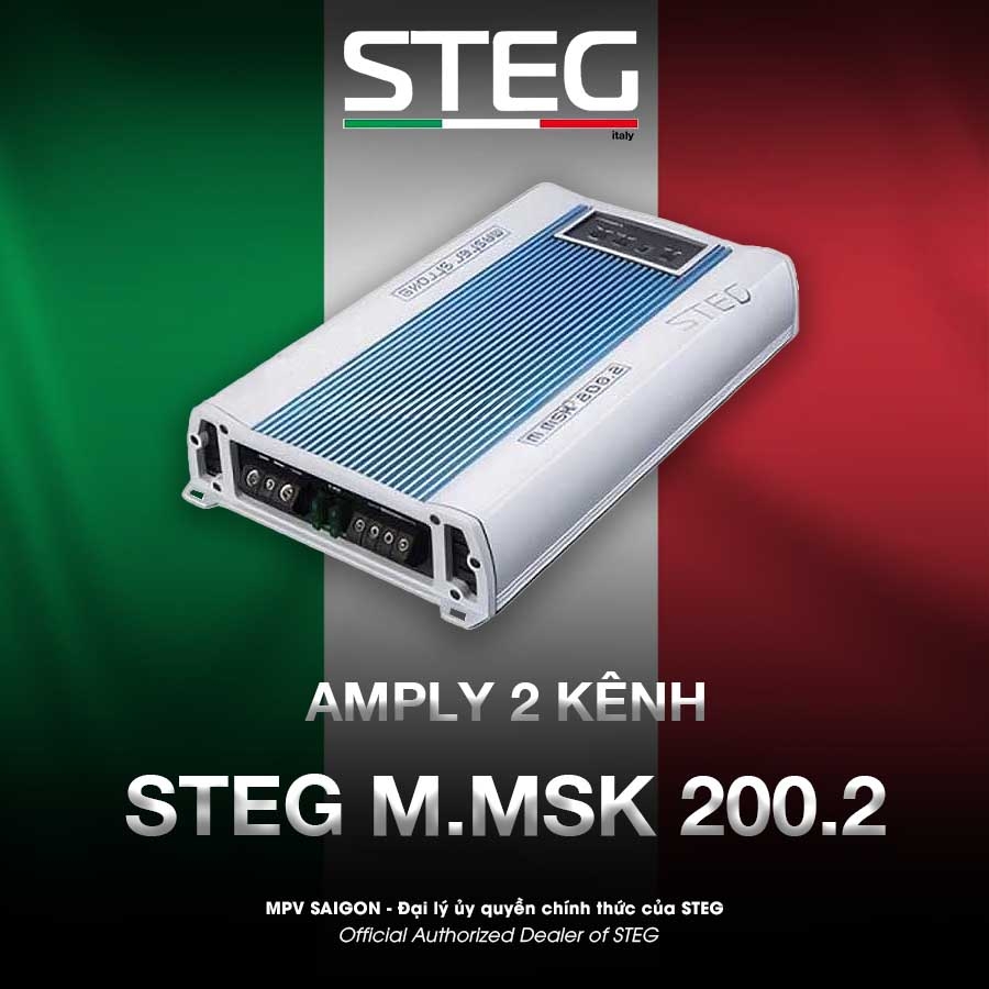 Amply 2 kênh STEG M.MSK 200.2