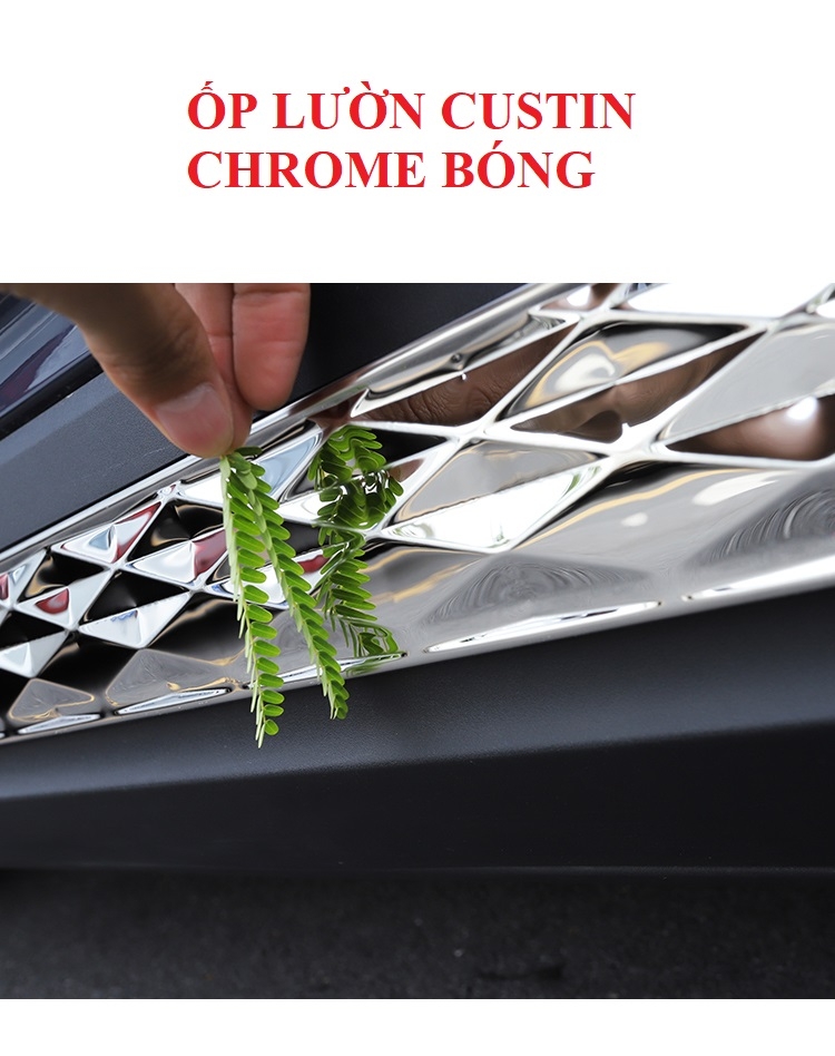 Ốp lườn trang trí Huyndai Custin- Bộ 6 miếng