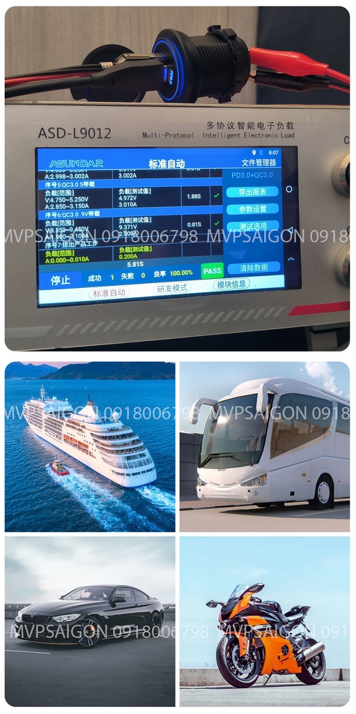 Tẩu sạc nhanh USB dành cho ô tô xe máy QC3.0 PD3.0