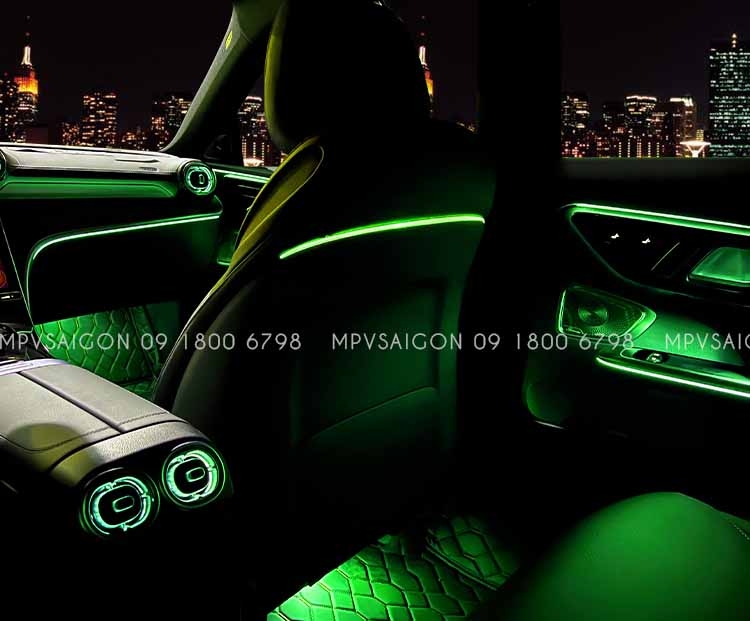 Thanh Led 64 màu lưng ghế sau Mercedes C/GLC/E Class
