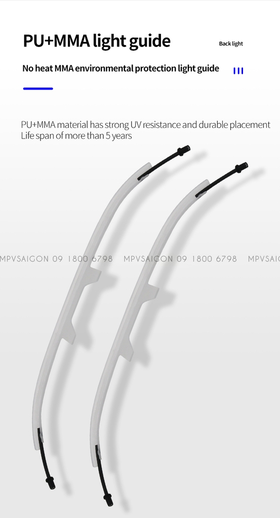 Thanh Led 64 màu lưng ghế sau Mercedes C/GLC/E Class