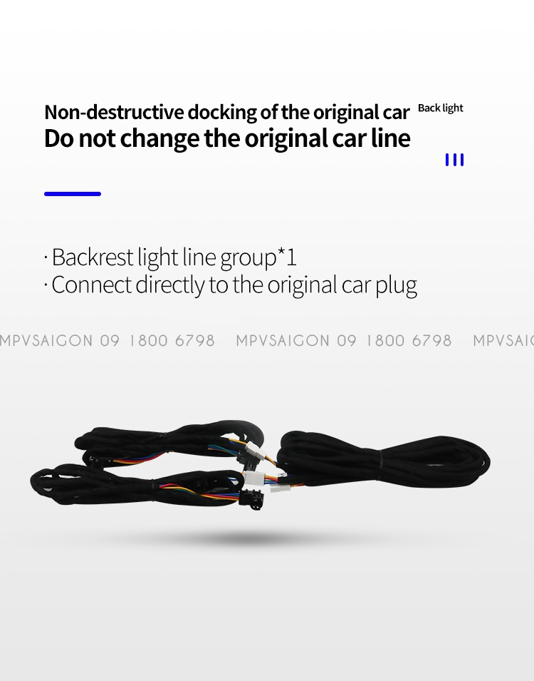 Thanh Led 64 màu lưng ghế sau Mercedes C/GLC/E Class