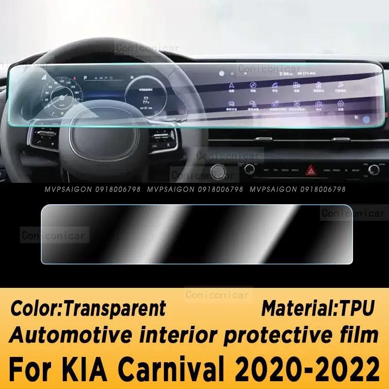 Thi công dán PPF nội thất KIA Carnival 2020-2022 2024 2025