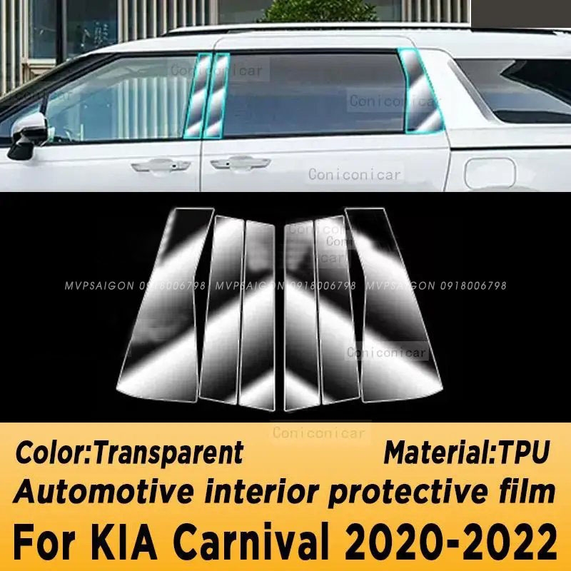Thi công dán PPF nội thất KIA Carnival 2020-2022 2024 2025