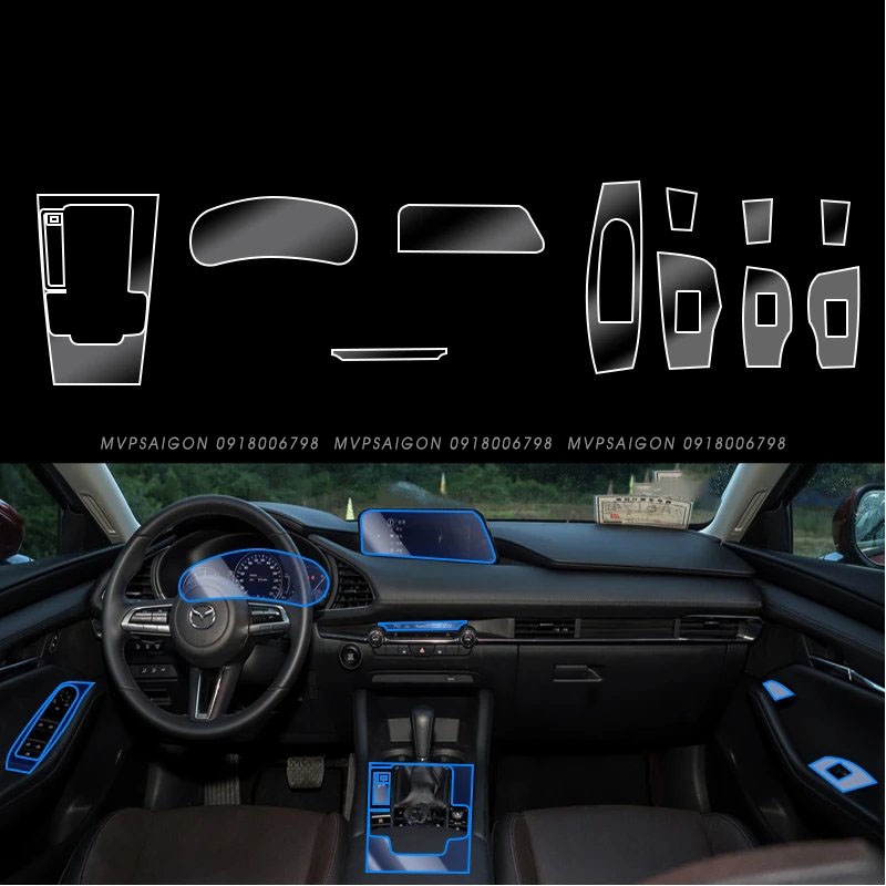 Thi công dán PPF nội thất KIA Carnival 2020-2022 2024 2025