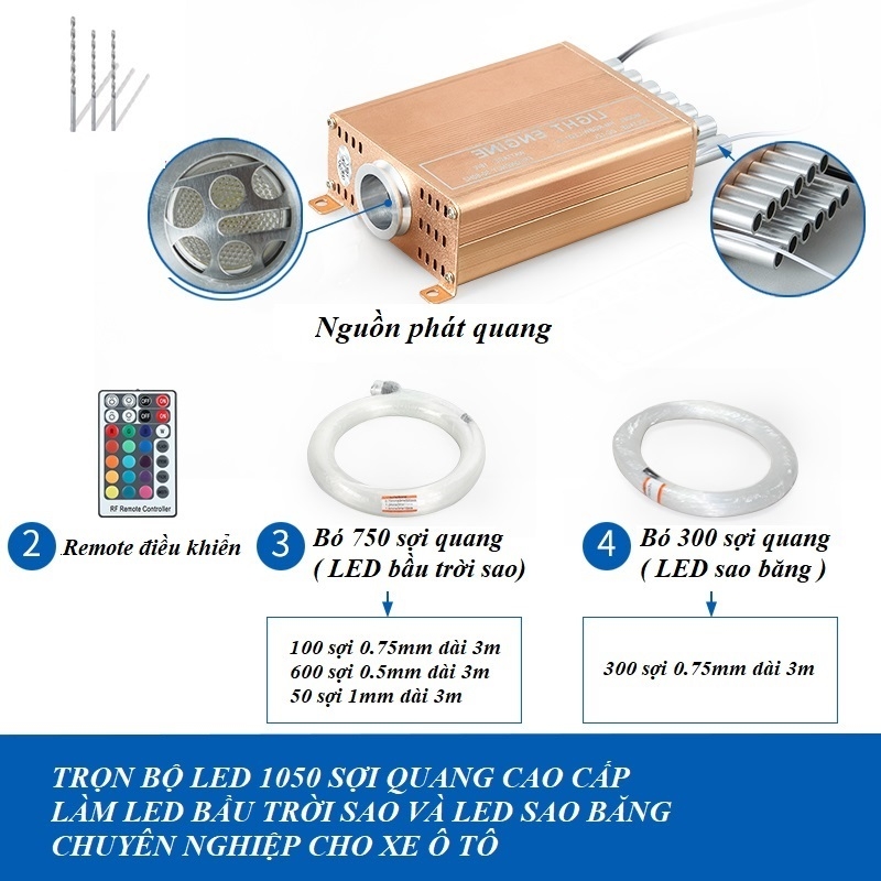 Thi công LED bầu trời sao Hyundai Custin