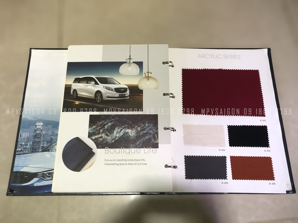 Tuyển tập mẫu vải may rèm che nắng xe sang tại MPVSAIGON