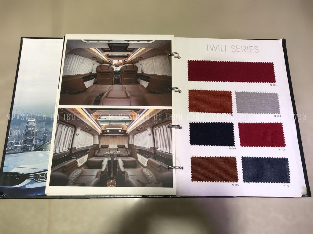 Tuyển tập mẫu vải may rèm che nắng xe sang tại MPVSAIGON