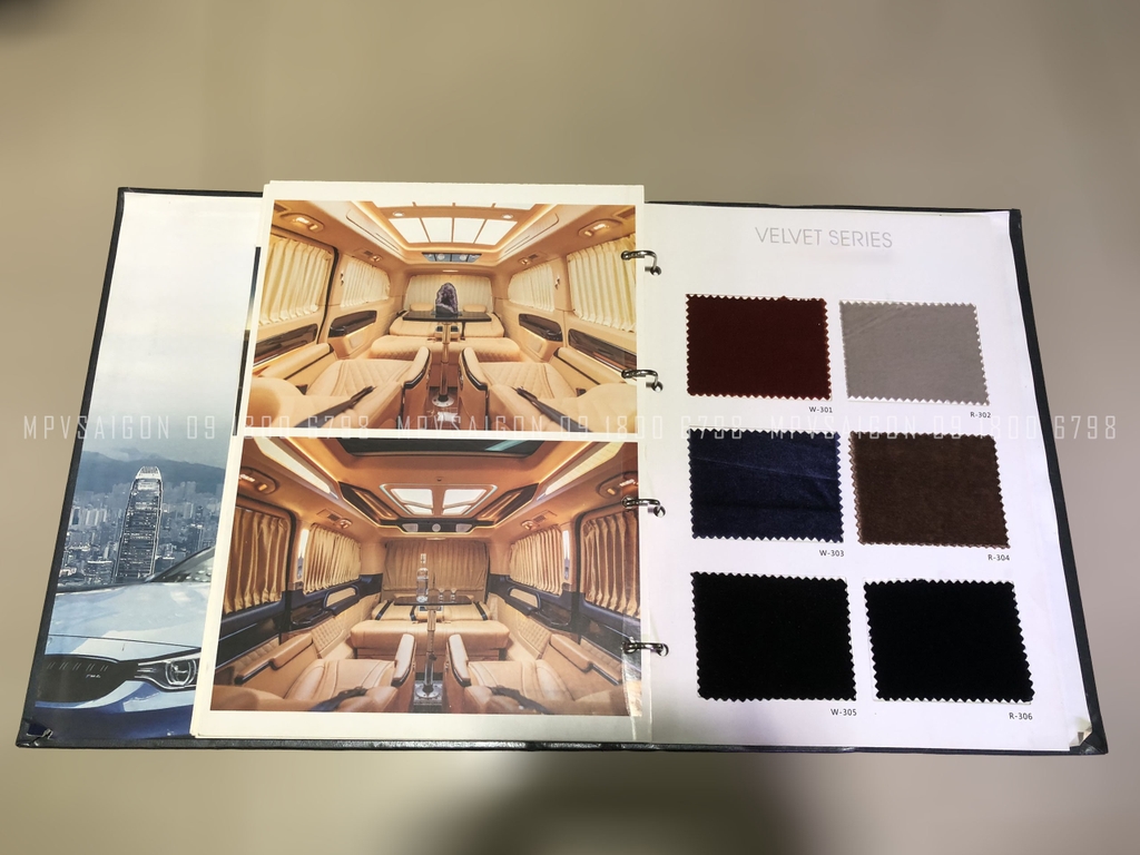 Tuyển tập mẫu vải may rèm che nắng xe sang tại MPVSAIGON