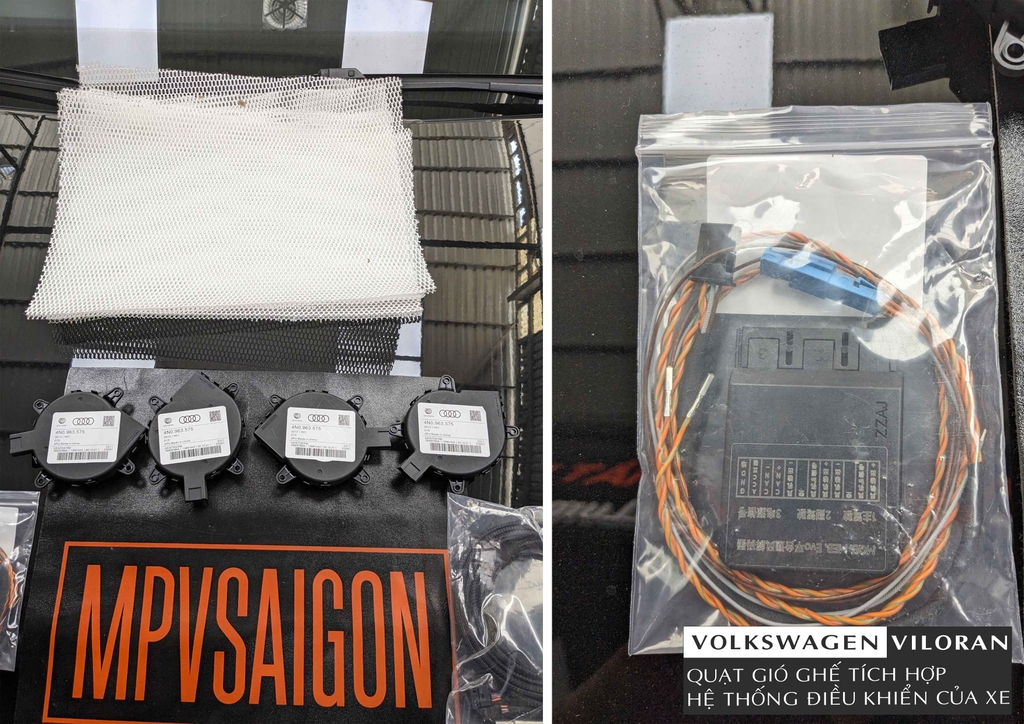 Quạt gió coding Viloran điều khiển trên màn hình (Quạt VW- AUDI)