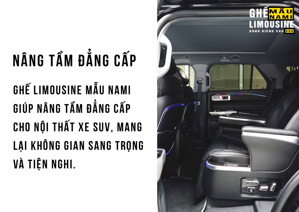 SUV - BROCHURE GHẾ LIMOUSINE MẪU NAMI DÀNH CHO XE SUV