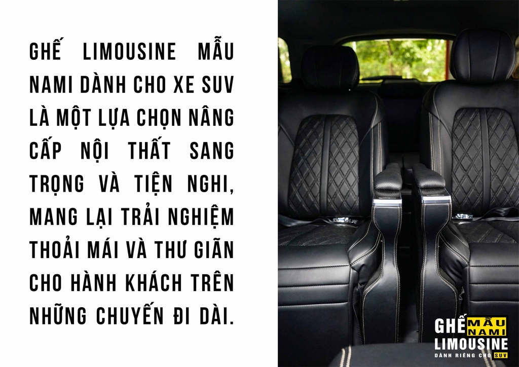 SUV - BROCHURE GHẾ LIMOUSINE MẪU NAMI DÀNH CHO XE SUV