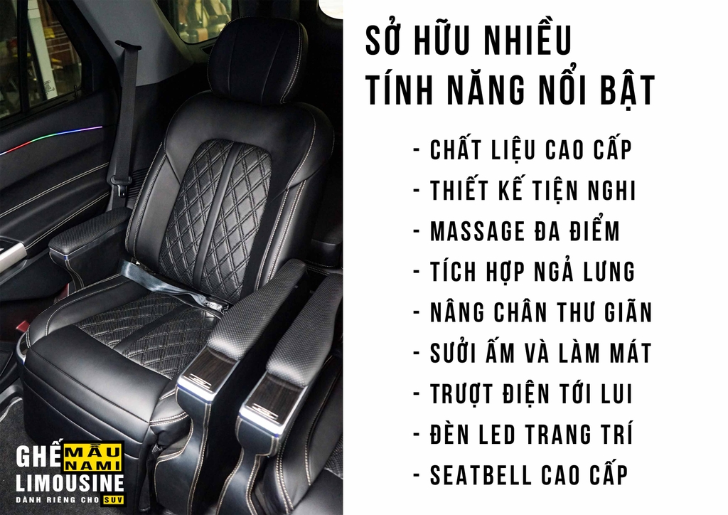 SUV - BROCHURE GHẾ LIMOUSINE MẪU NAMI DÀNH CHO XE SUV