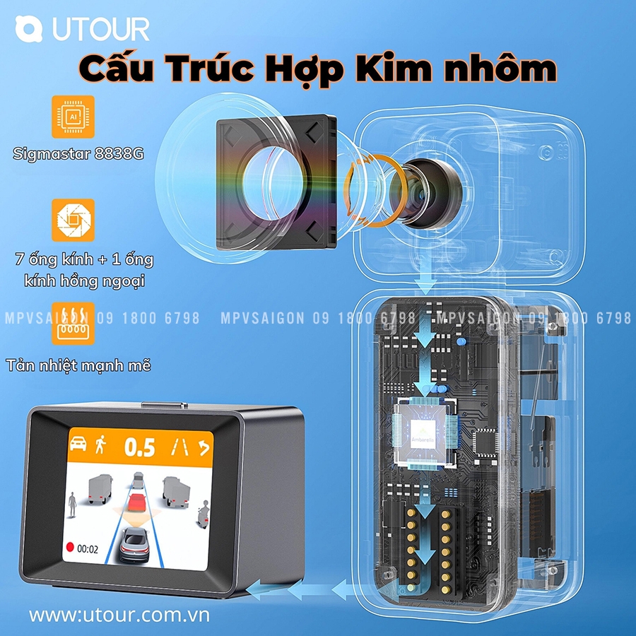 UTOUR AI C2M - Hệ thống cảnh báo tiền va chạm