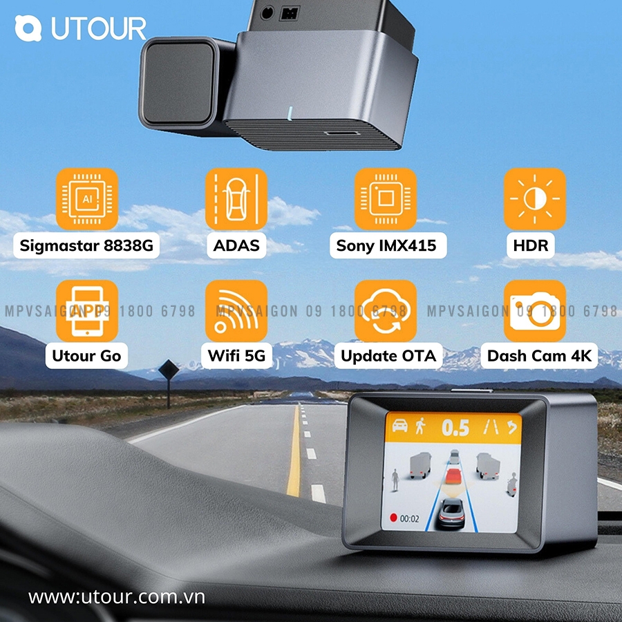 UTOUR AI C2M - Hệ thống cảnh báo tiền va chạm