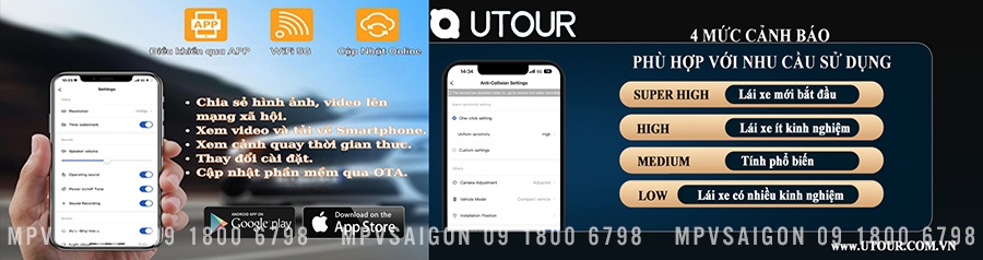 UTOUR AI C2M - Hệ thống cảnh báo tiền va chạm