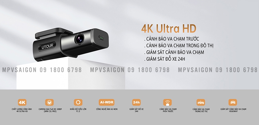 UTOUR C2L - Hệ thống cảnh báo tránh va chạm