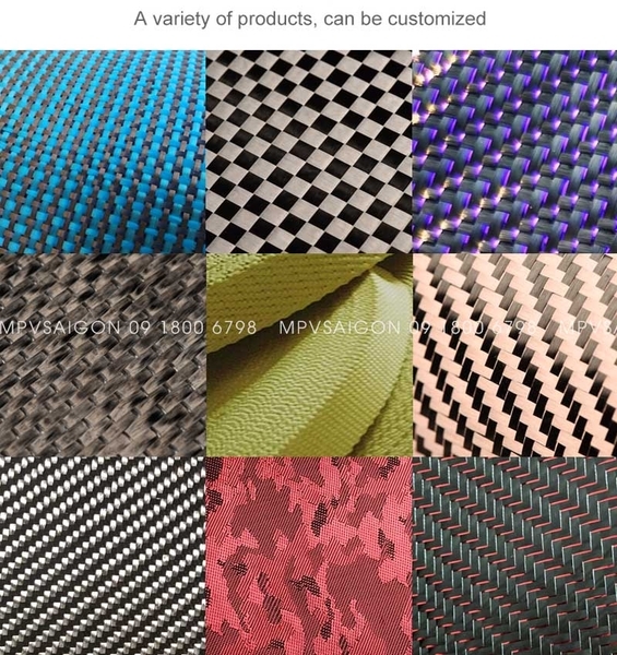 Vải carbon fiber 3K dệt cho nội thất ô tô C02