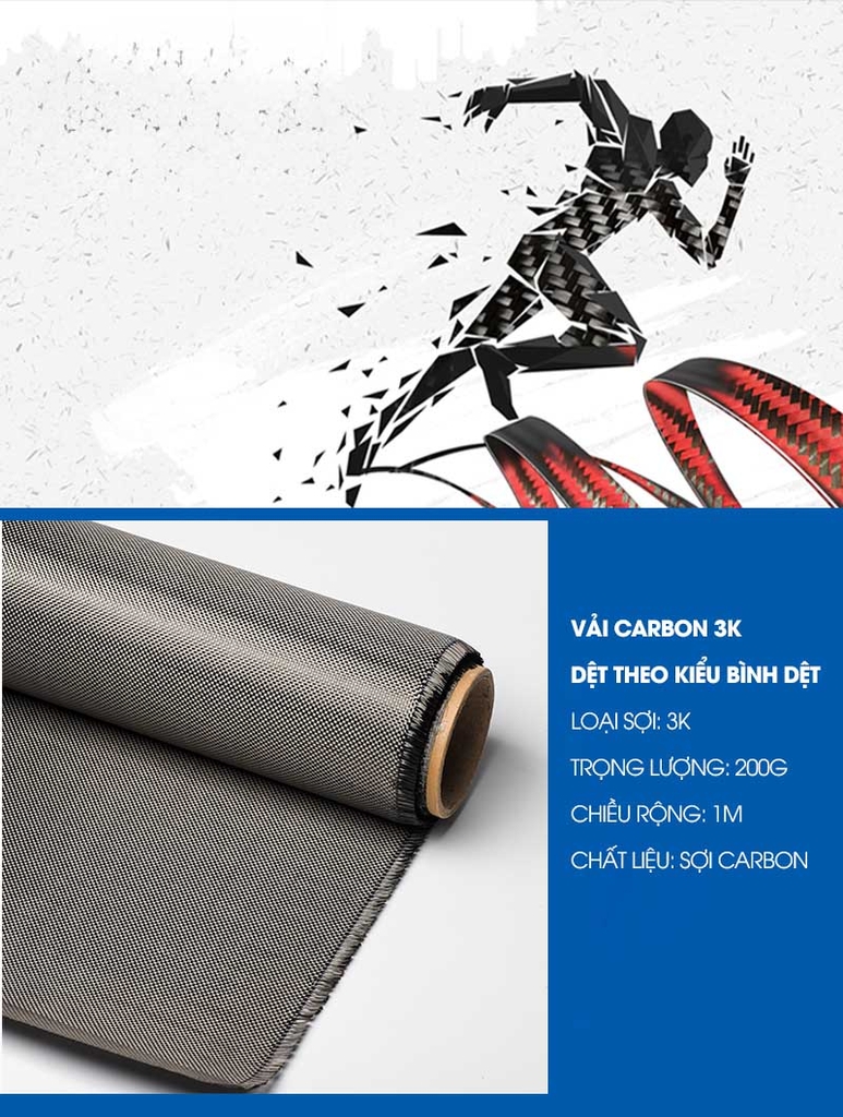 Vải carbon fiber 3K dệt cho nội thất ô tô C14