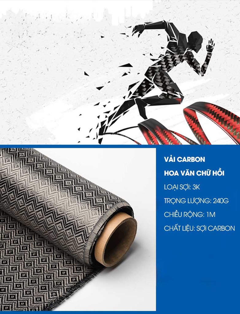 Vải carbon fiber 3K dệt cho nội thất ô tô C15