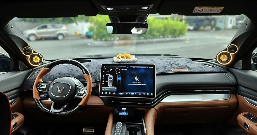VINFAST VF9 NÂNG CẤP HỆ THỐNG ÂM THANH HI-END FOCAL, AUDIO SOLUTION VÀ HELIX TẠI MPVSAIGON