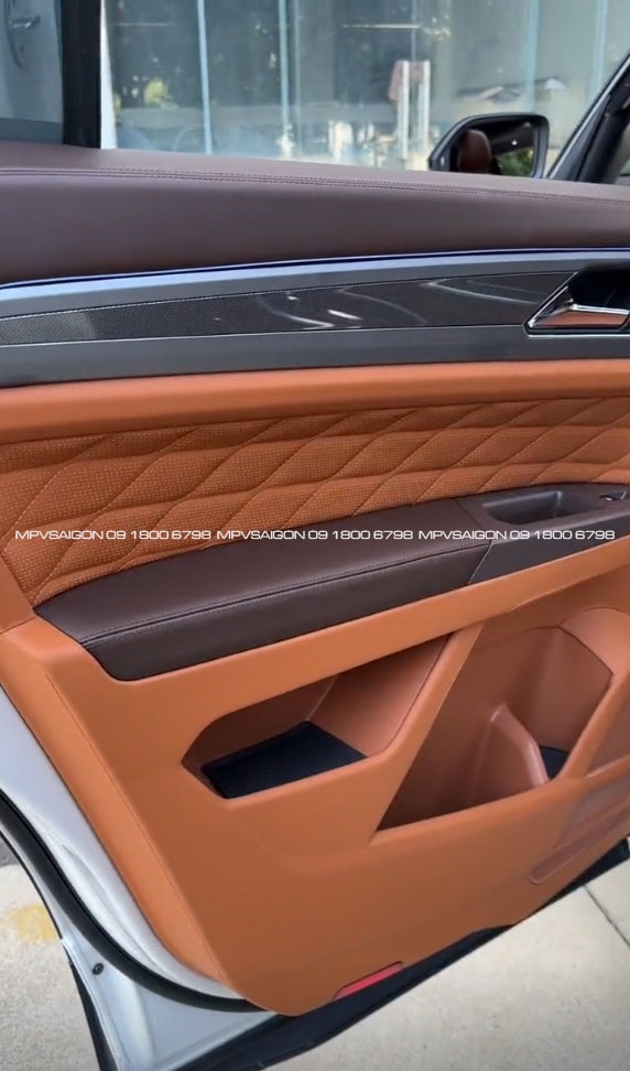 Volkswagen Teramont độ ghế Limousine Nami 2.0 - bọc da đổi màu nội thất