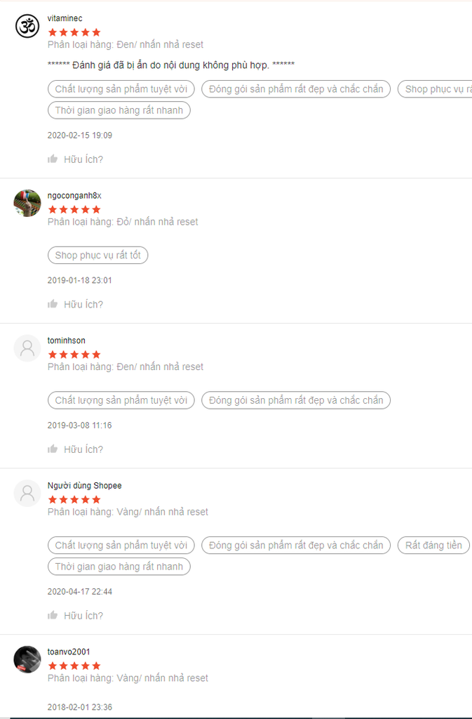 Công tắc Kim loại 19mm đủ màu 12V~24V