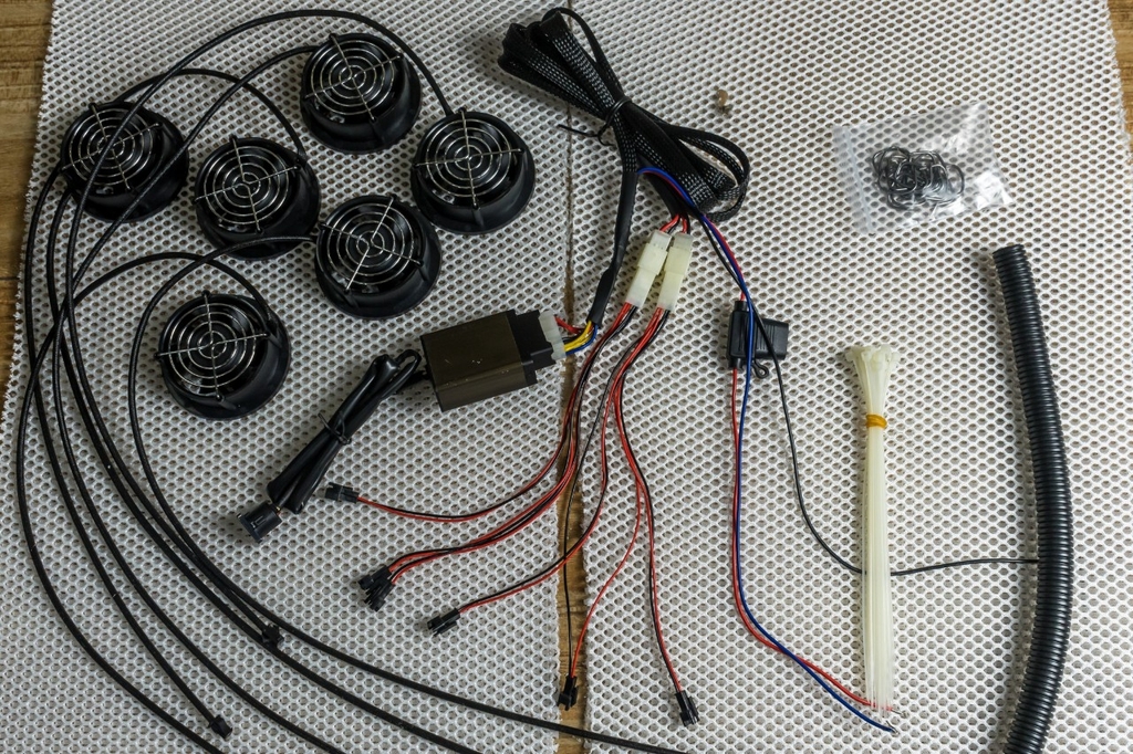 COMBO quạt gió làm mát tản nhiệt ghế xe ô tô- Dùng chung các dòng xe