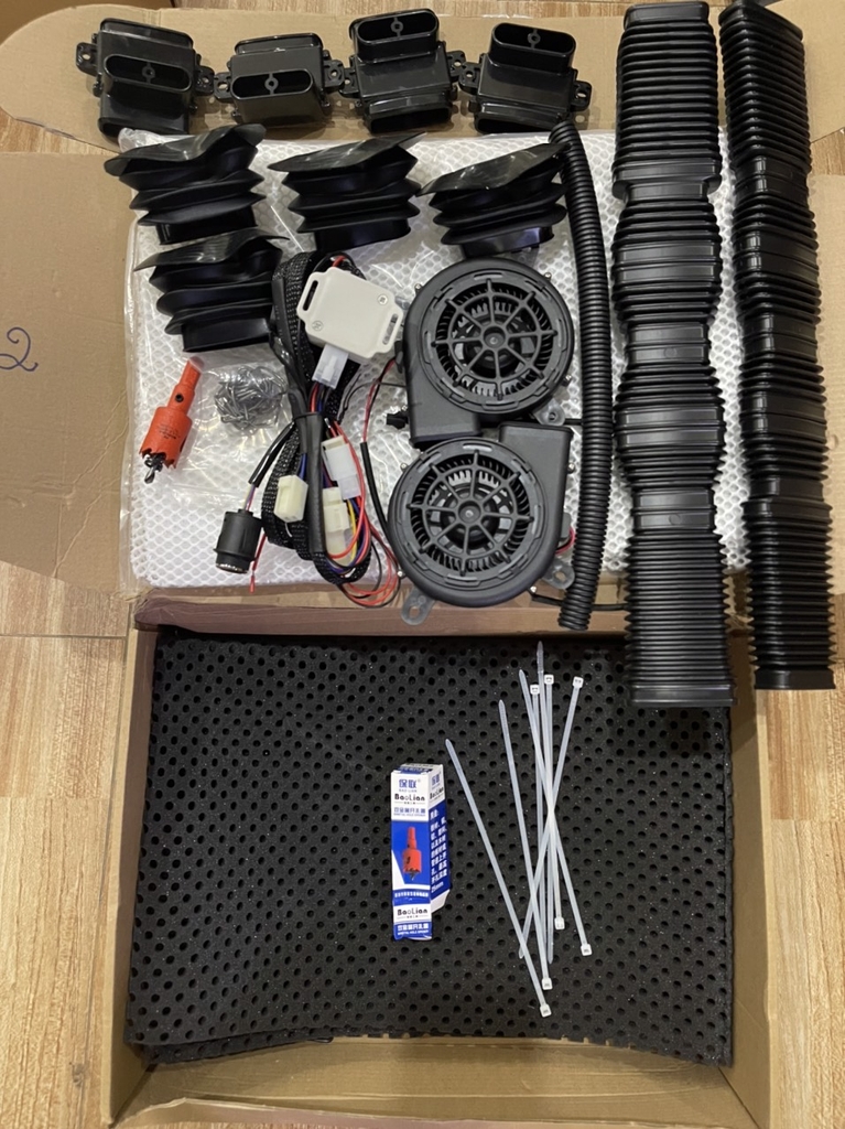 COMBO quạt gió làm mát tản nhiệt ghế xe ô tô- Dùng chung các dòng xe