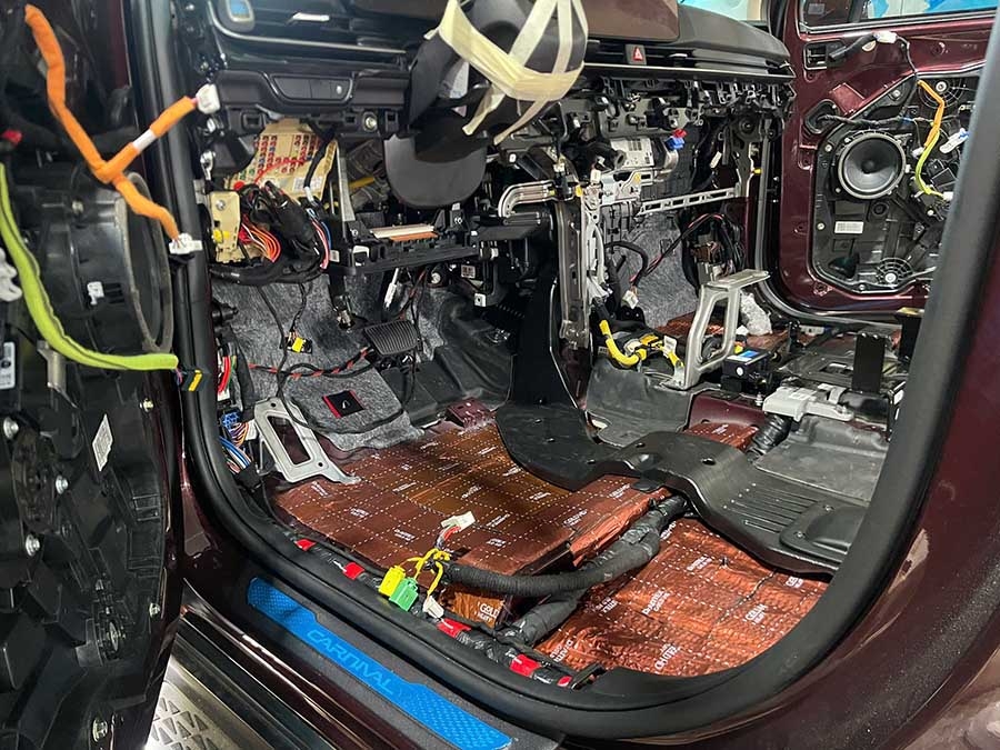 Cách âm xe hơi bằng vật liệu Dr. Artex