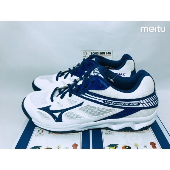 Giày Mizuno Thunder Blade xanh trắng