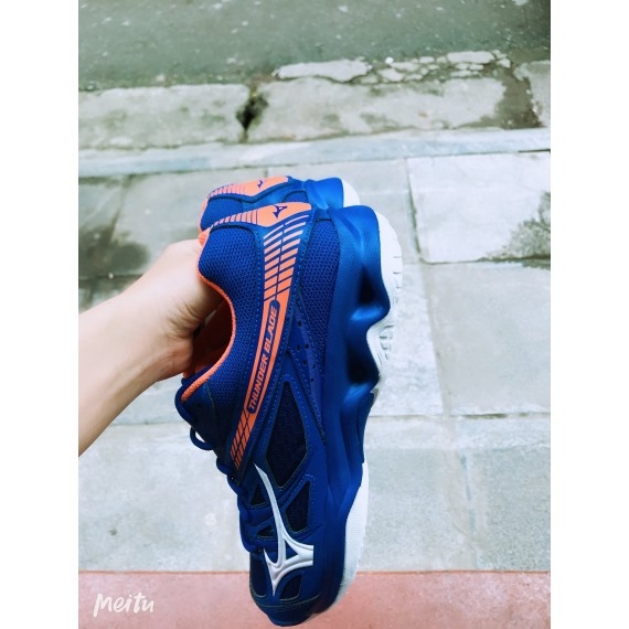 Giày Mizuno Thunder Blade Xanh cam