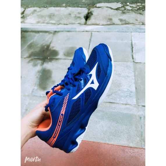Giày Mizuno Thunder Blade Xanh cam
