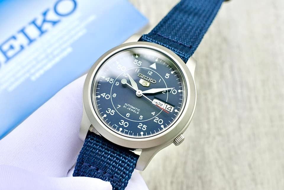 Đồng hồ nam Seiko 5 quân đội size 37mm | Đồng hồ chính hãng Rich Tran