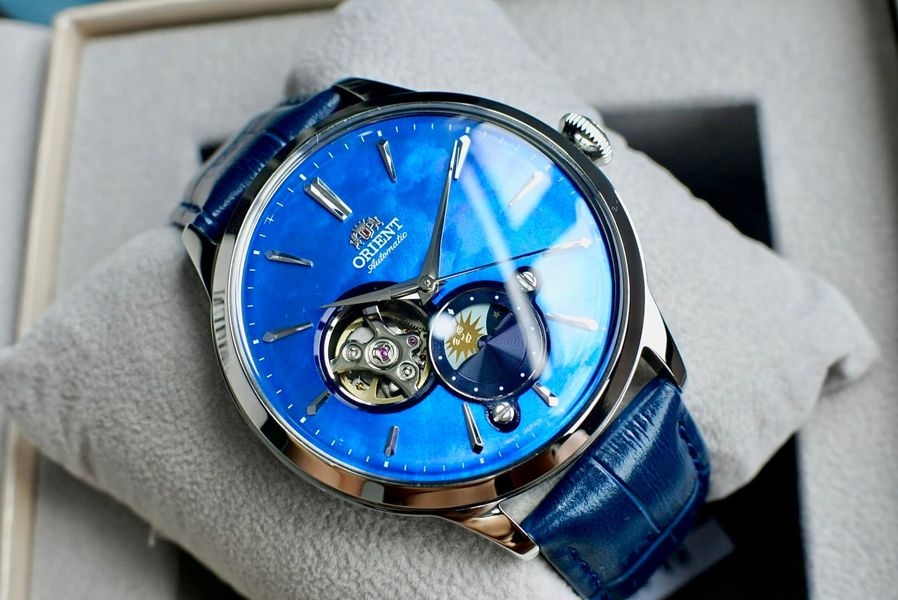 ORIENT SUN AND MOON OPEN HEART BAMBINO RA-AS0103A10B