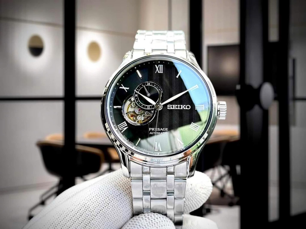 Stainless Steel Seiko Presage Open Heart Ssa377j1 SEIKO PRESAGE