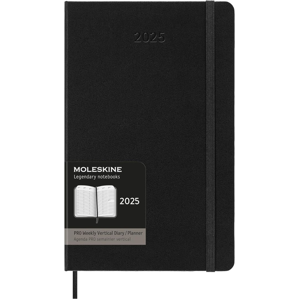 Moleskine PRO 12 Month 2025 Weekly Vertical Planner