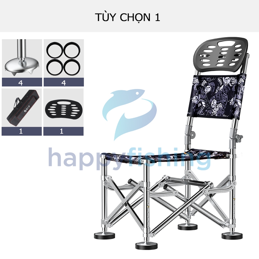 Ghế Câu Cá Địa Hình gấp gọn Ngư Chi Nguyên | Happy Fishing