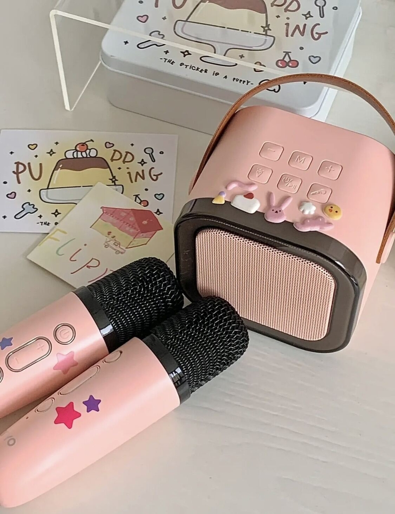 Loa bluetooth mini có đèn led kèm 2 mic KINYO