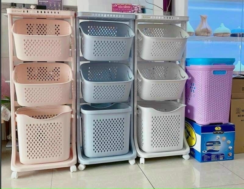 Kệ rổ nhựa 3 tầng Việt Nhật