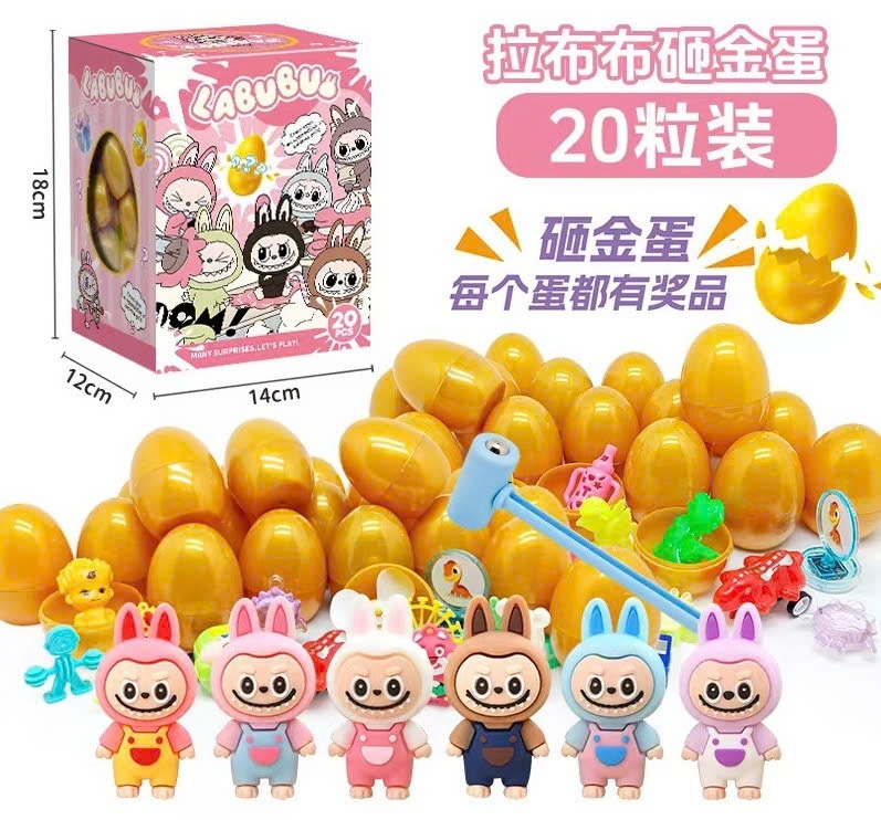 Hộp 20 đập trứng Labubu dễ thương - Linh Kiện Khánh Nhân - Kho sỉ đồ gia dụng TP.HCM