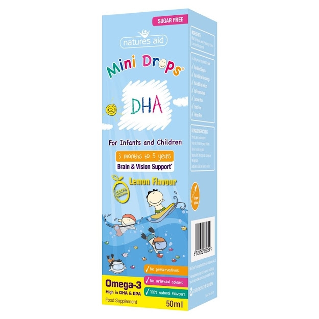 Natures Aid Mini DHA dạng giọt Drops (50ml)