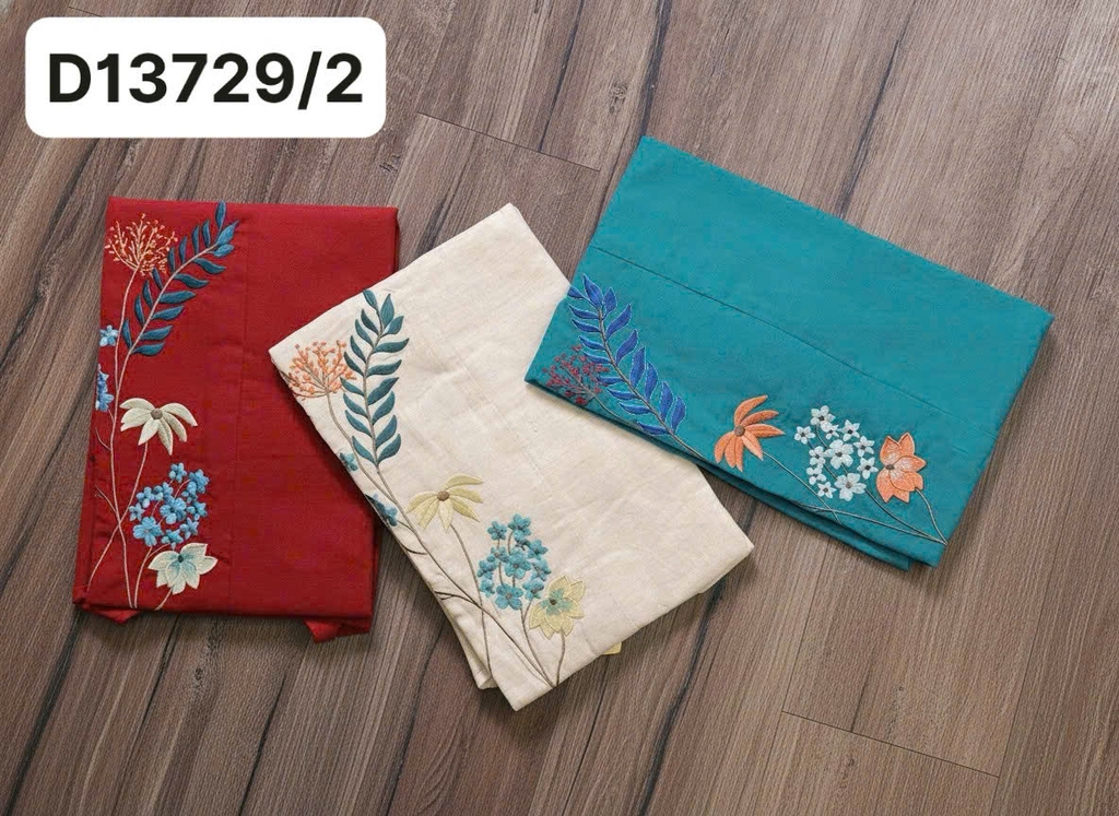SWANLAKE | Váy Đầm Nữ Maxi Suông Tay Hến Cổ Chữ V Vải Linen Thêu Hoa Công Sở Dạo Phố Hè D13729LW01