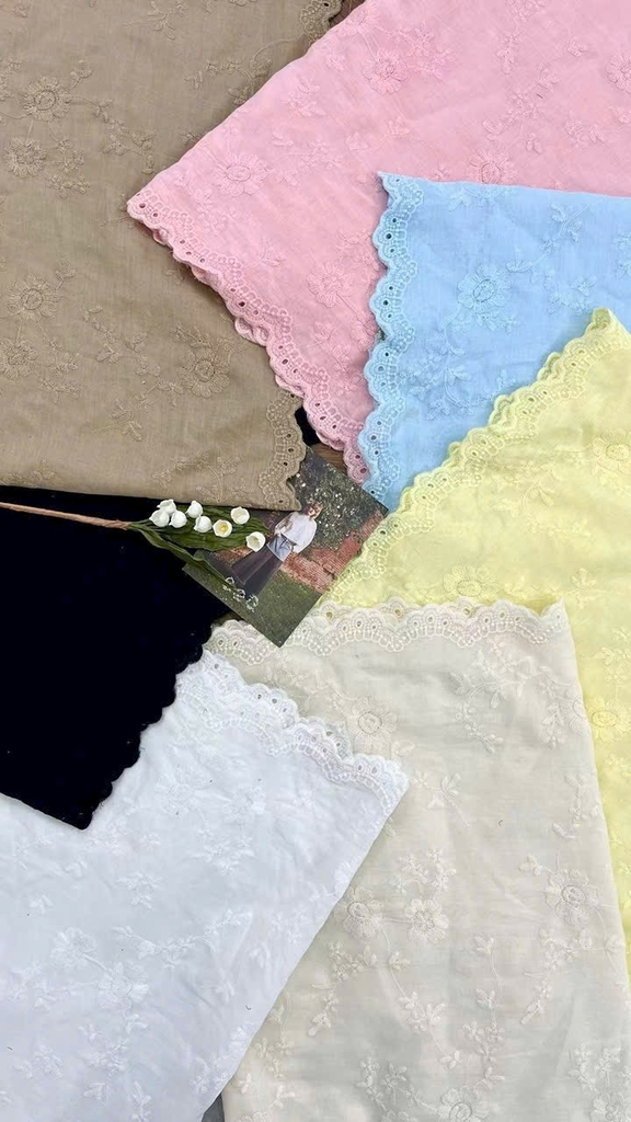 SWANLAKE | Áo Kiểu Nữ Vải Cotton Thêu Hoa Sát Nách Cổ Tròn Trẻ Trung Năng Động Dạo Phố Hè A13744LW01