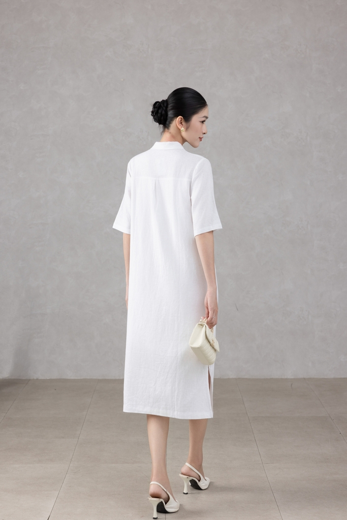 Đầm Sơ Mi Thêu Swanlake - D11297LW04