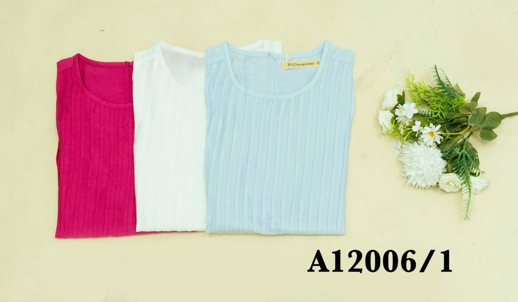 Áo Kiểu Cổ Tròn Tay Lỡ sếp Li Swanlake - A12006LW01