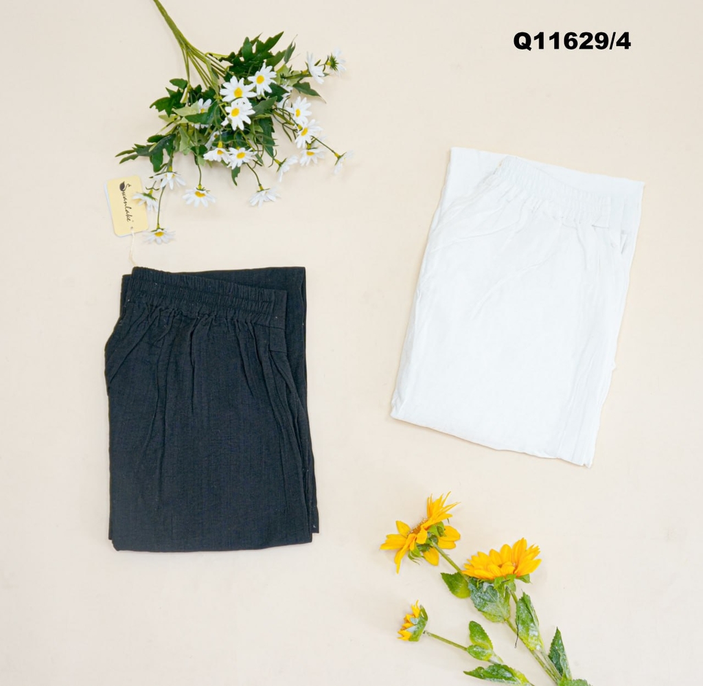 Quân Dài Lụa Hàn Swanlake - Q11629LW01 - Lụa Hàn